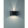 Fischer & Honsel Wall Wandleuchte Schwarz, 2-flammig