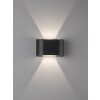 Fischer & Honsel Wall Wandleuchte Schwarz, 2-flammig