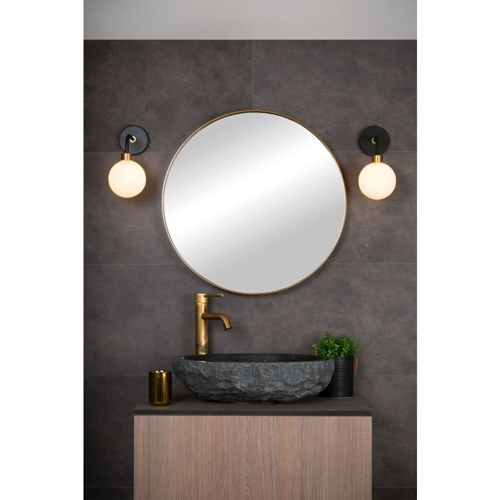 Lucide BEREND Wandleuchte Schwarz, 1-flammig main product photo