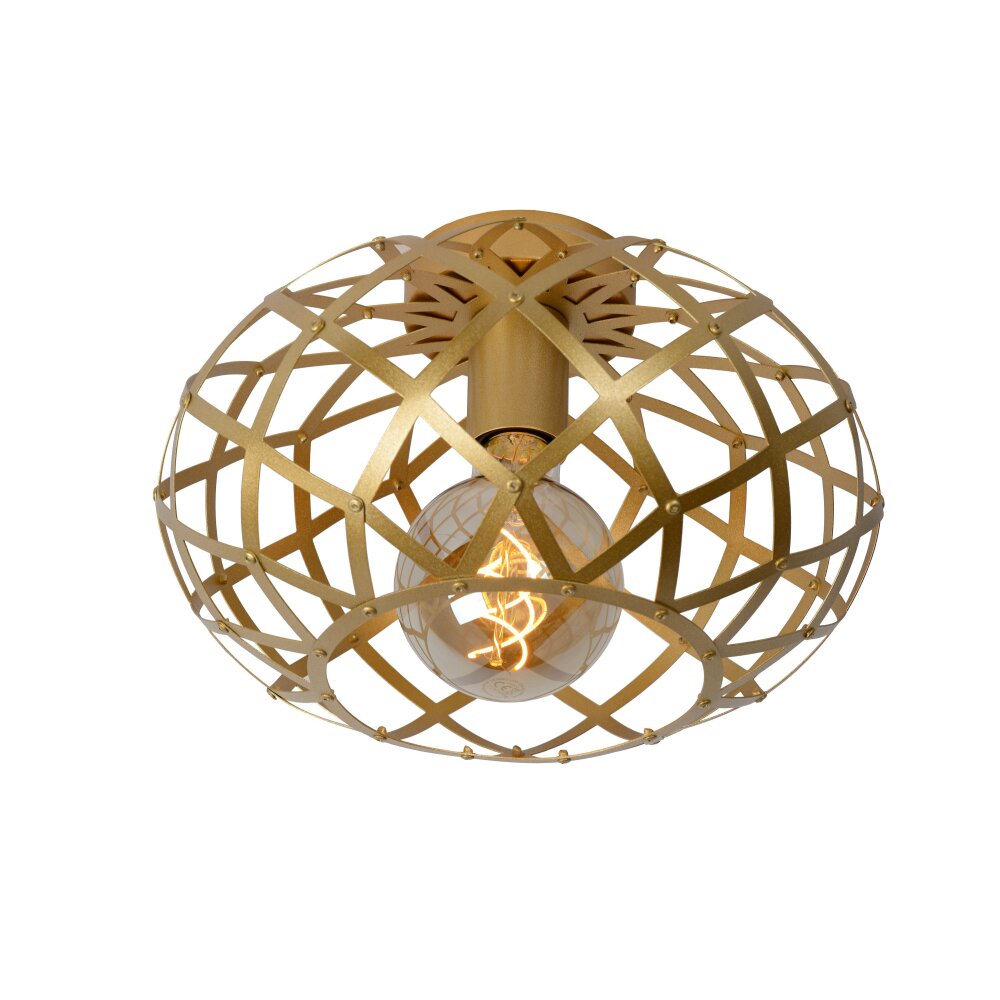 Lucide WOLFRAM Deckenleuchte Gold, Messing, 1-flammig main product photo