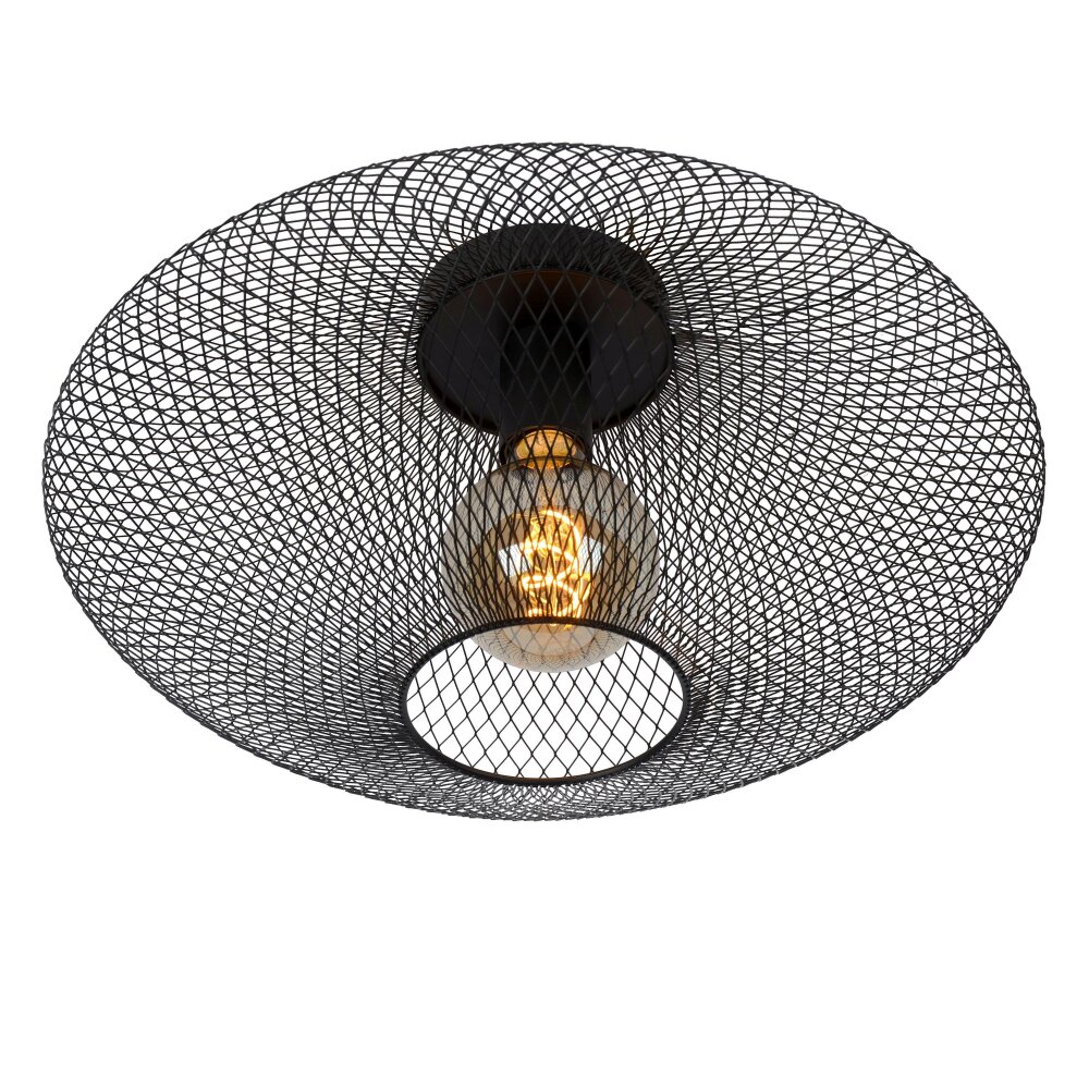 Lucide MESH Deckenleuchte Schwarz, 1-flammig main product photo