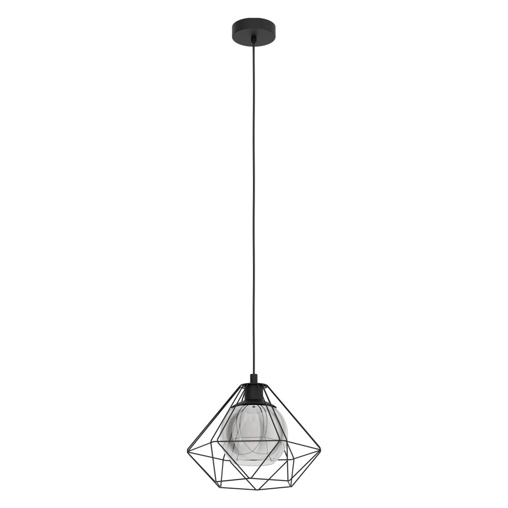 Eglo VERNHAM Hängeleuchte Schwarz, 1-flammig main product photo
