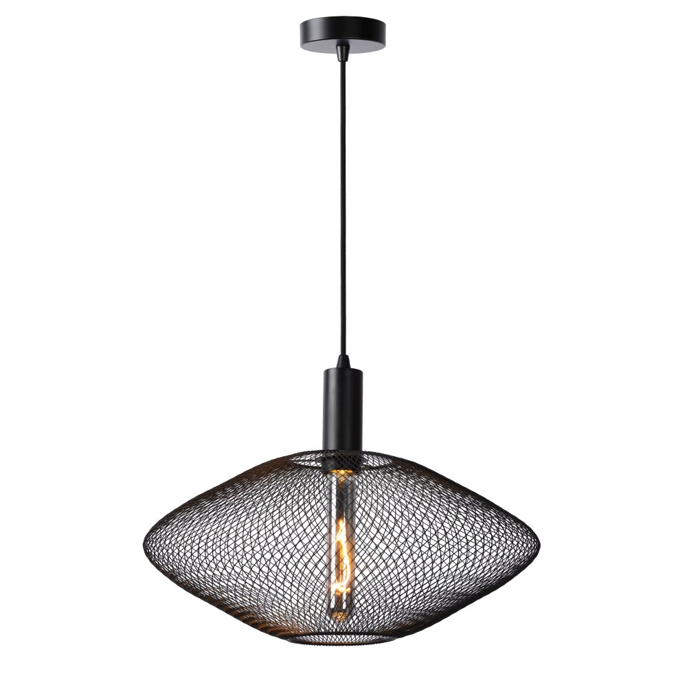 Lucide MESH Pendelleuchte Schwarz, 1-flammig