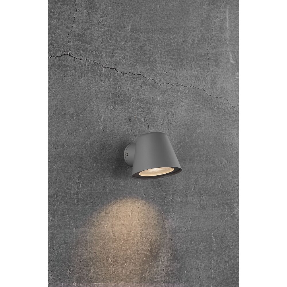 Nordlux ALERIA Außenwandleuchte Grau, 1-flammig main product photo