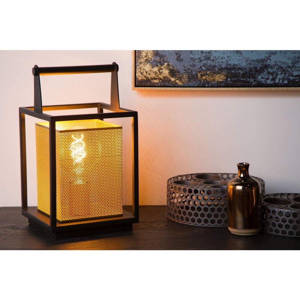 Lucide SANSA Tischlampe Schwarz, 1-flammig main product photo