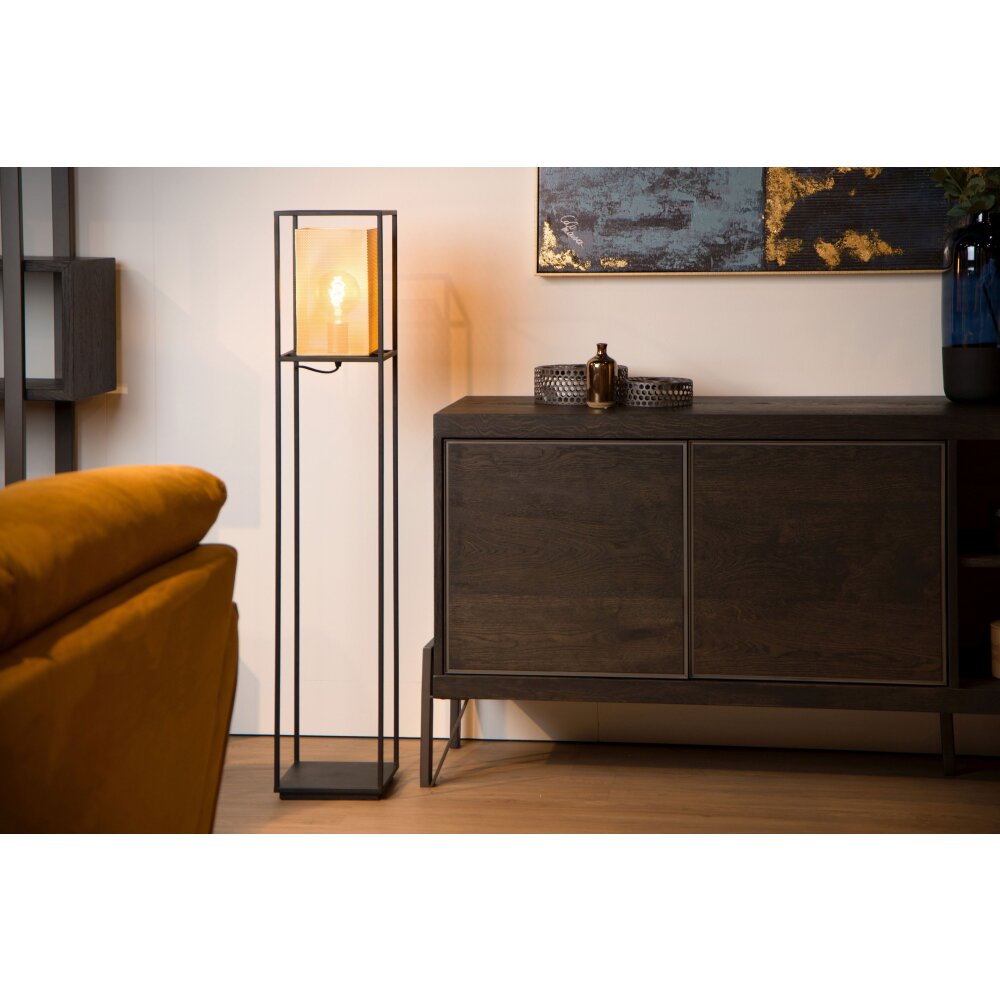 Lucide SANSA Stehlampe Schwarz, 1-flammig main product photo