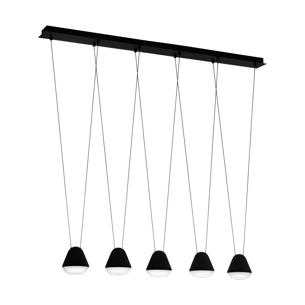 Eglo PALBIETA Hängeleuchte LED Schwarz, 5-flammig main product photo