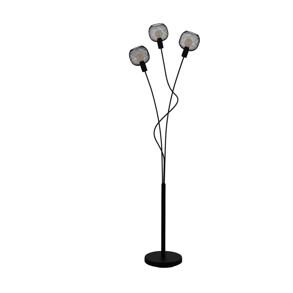 Eglo WRINGTON Stehleuchte Schwarz, 3-flammig main product photo