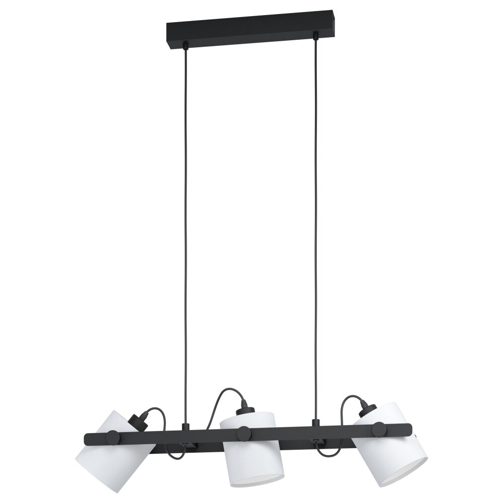 Eglo HORNWOOD Hängeleuchte Schwarz, 3-flammig main product photo