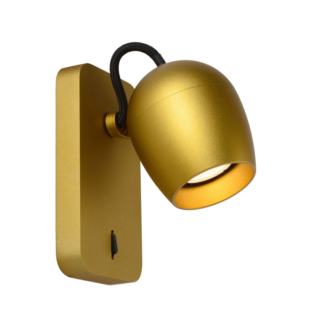 Lucide PRESTON Wandstrahler LED Gold, Messing, 1-flammig main product photo