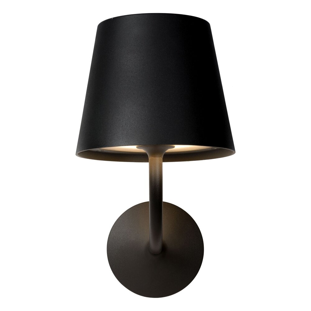 Lucide JUSTIN Außenwandleuchte LED Schwarz, 1-flammig main product photo