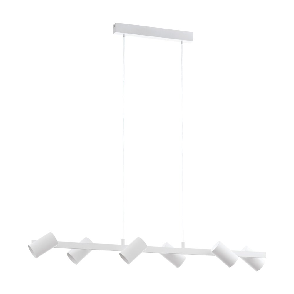 Eglo GATUELA Hängeleuchte Nickel-Matt, Weiß, 6-flammig main product photo