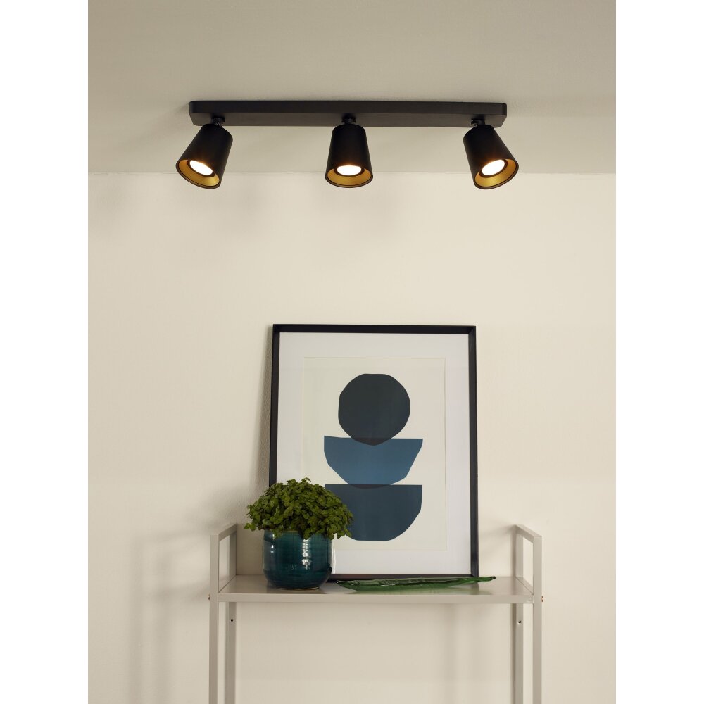 Lucide TURNON Deckenstrahler LED Schwarz, 3-flammig main product photo