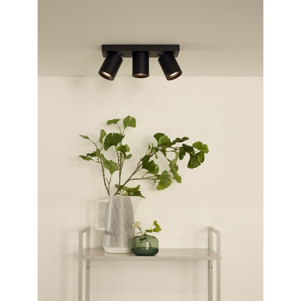 Lucide NIGEL Deckenstrahler LED Schwarz, 3-flammig main product photo