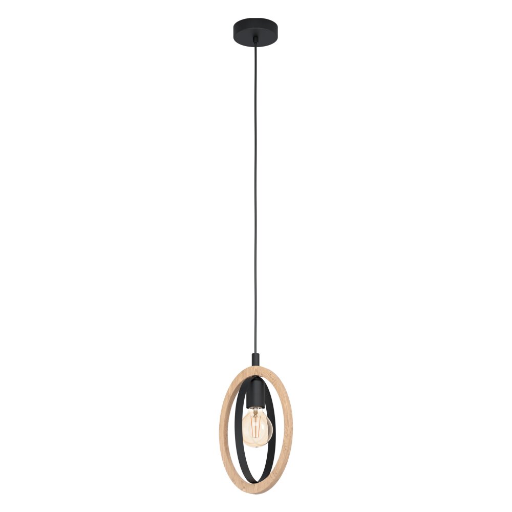 Eglo BASILDON Hängeleuchte Braun, Schwarz, 1-flammig main product photo