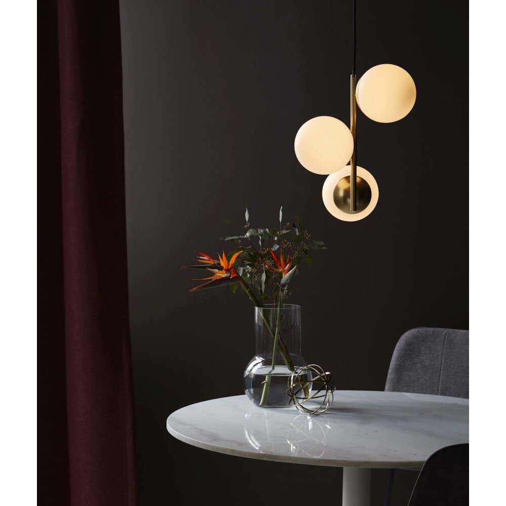 Nordlux LILLY Hängeleuchte Messing, 3-flammig main product photo