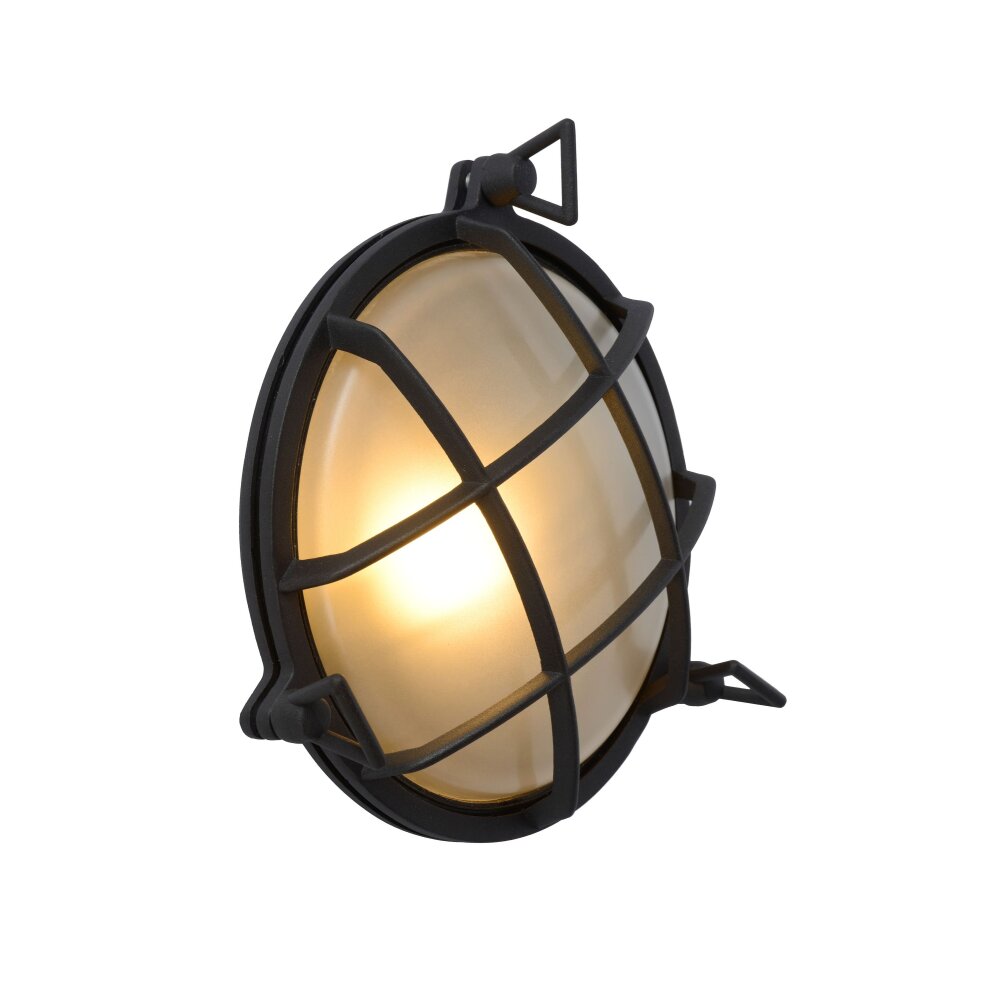 Lucide DUDLEY Außenwandleuchte Schwarz, 1-flammig main product photo