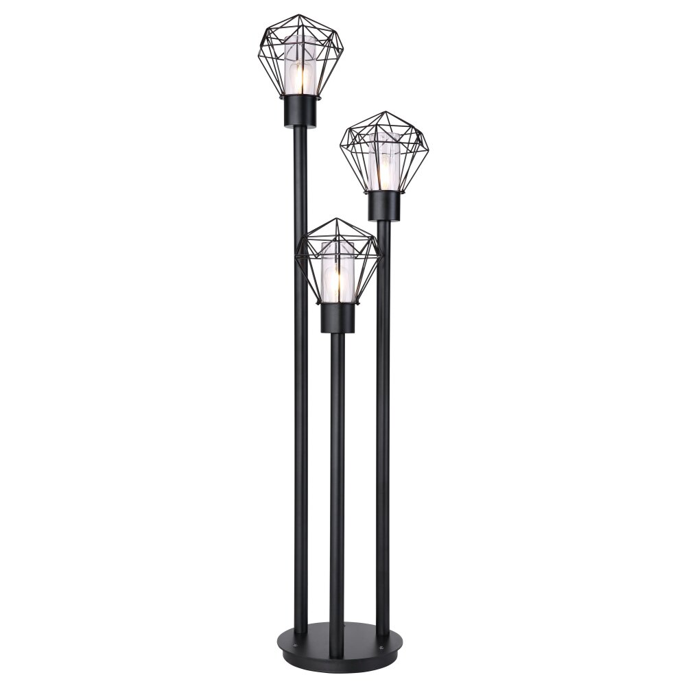 Globo HORACE Außenstehleuchte Schwarz, 3-flammig main product photo