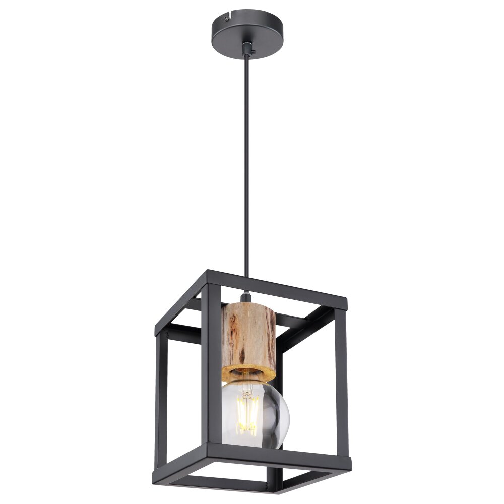 Globo HAGAR Hängeleuchte Schwarz, 1-flammig main product photo