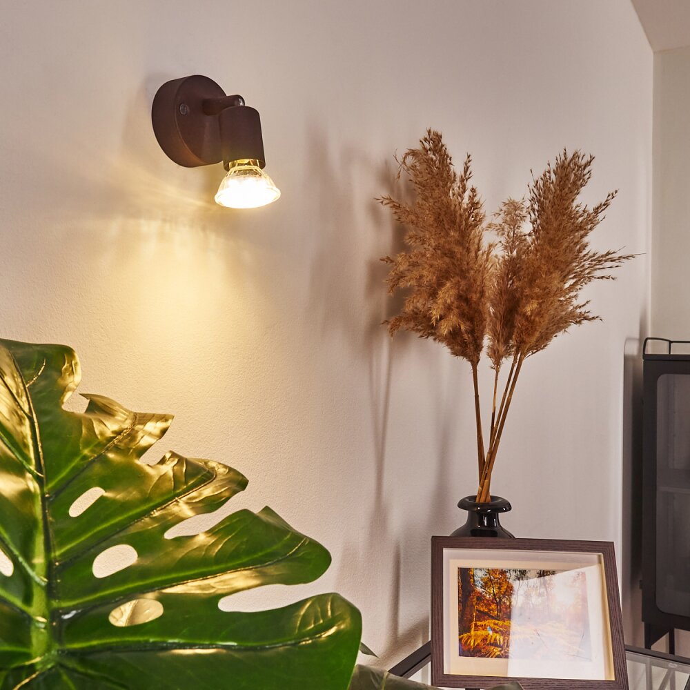 Planes Wandleuchte LED Rostfarben, 1-flammig main product photo