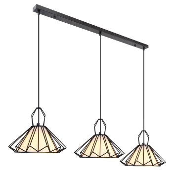 Globo GISELA Hängeleuchte Schwarz, 3-flammig