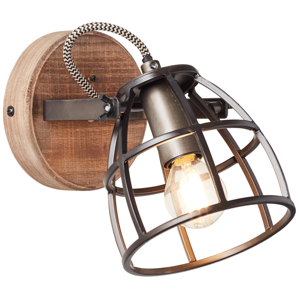 Brilliant Matrix Wandstrahler Schwarz, 1-flammig main product photo