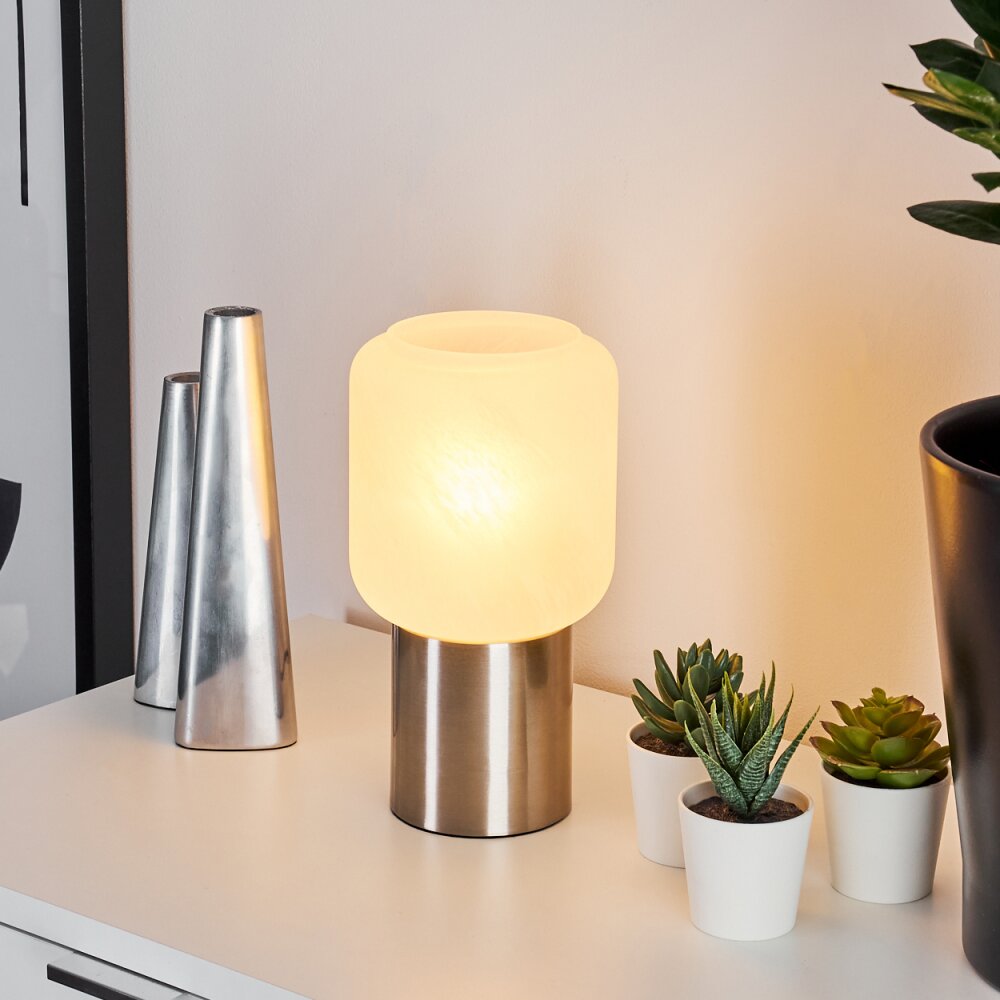 Keppoch Tischleuchte Nickel-Matt, 1-flammig main product photo
