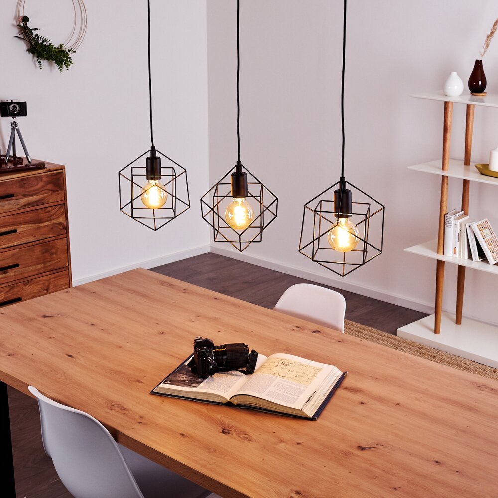 Pinguro Pendelleuchte Schwarz, 3-flammig main product photo