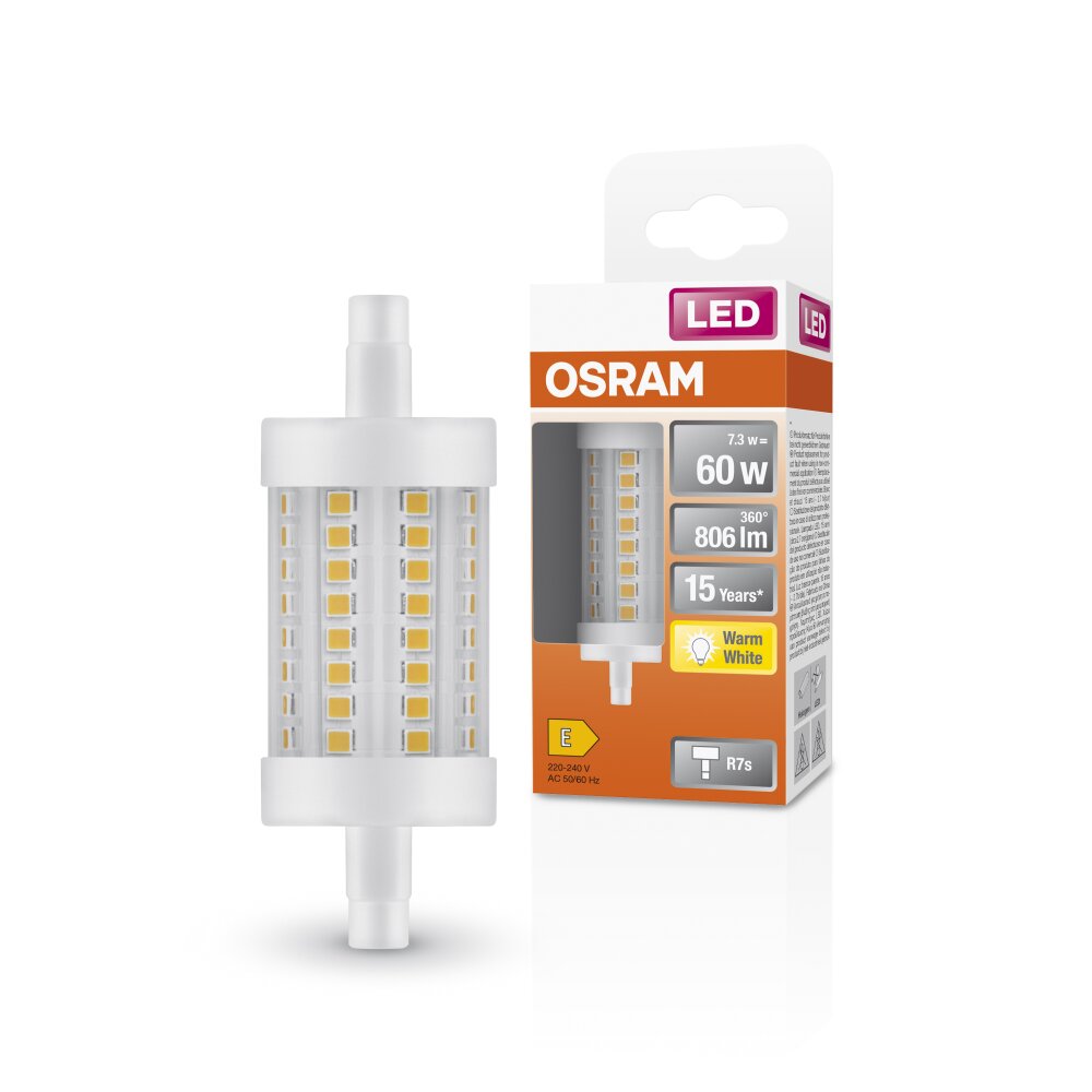 Osram LED R7S 7,3 Watt 2700 Kelvin 806 Lumen main product photo