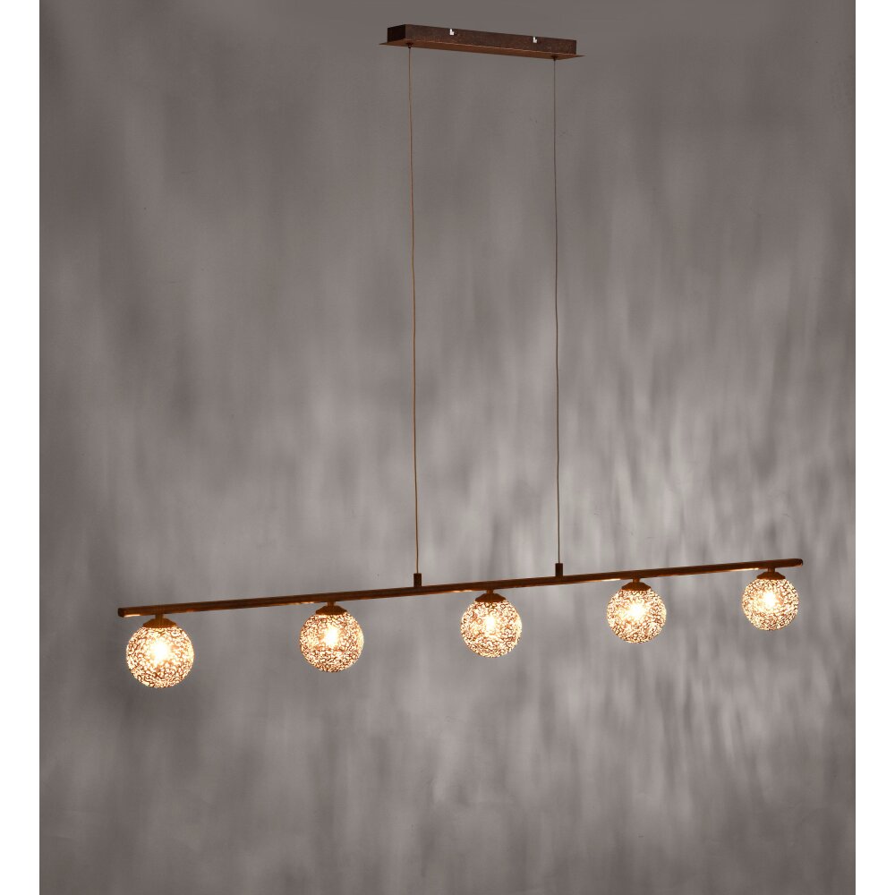 Paul Neuhaus GRETA Pendelleuchte Rostfarben, 5-flammig main product photo