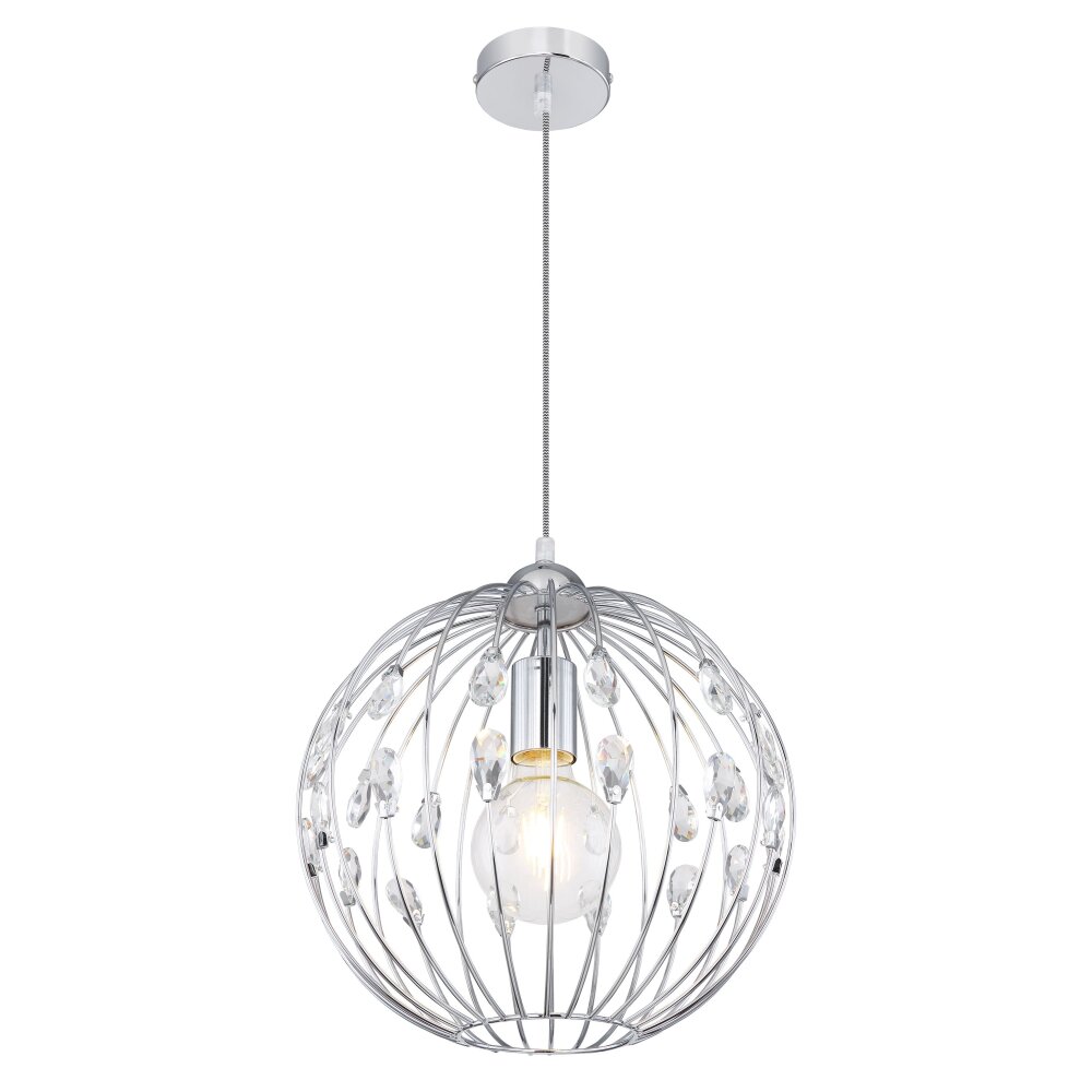Globo HANAKO Hängeleuchte Chrom, 1-flammig main product photo