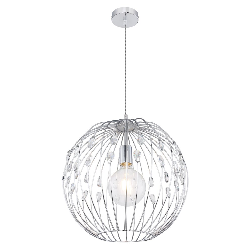 Globo HANAKO Hängeleuchte Chrom, 1-flammig main product photo