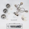 Warga Deckenleuchte LED Nickel-Matt, 3-flammig