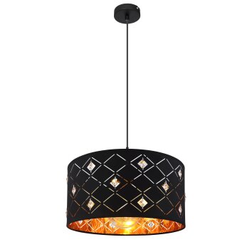 Globo ABBEY Hängeleuchte Schwarz, 1-flammig