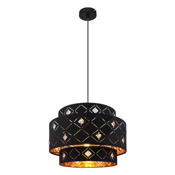 Globo ABBEY Hängeleuchte Schwarz, 1-flammig