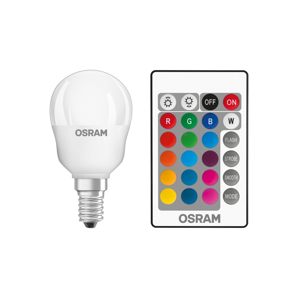 Osram LED E14 RGBW 4,5 Watt 2700 Kelvin 250 Lumen main product photo