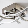 Mapleton Deckenleuchte LED Nickel-Matt, 4-flammig