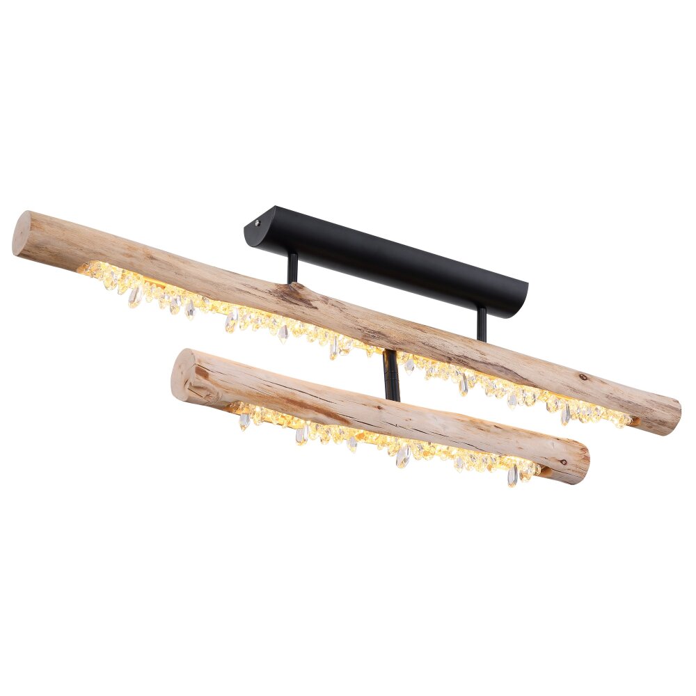 Globo FELICITAS Deckenleuchte LED Schwarz, 1-flammig main product photo