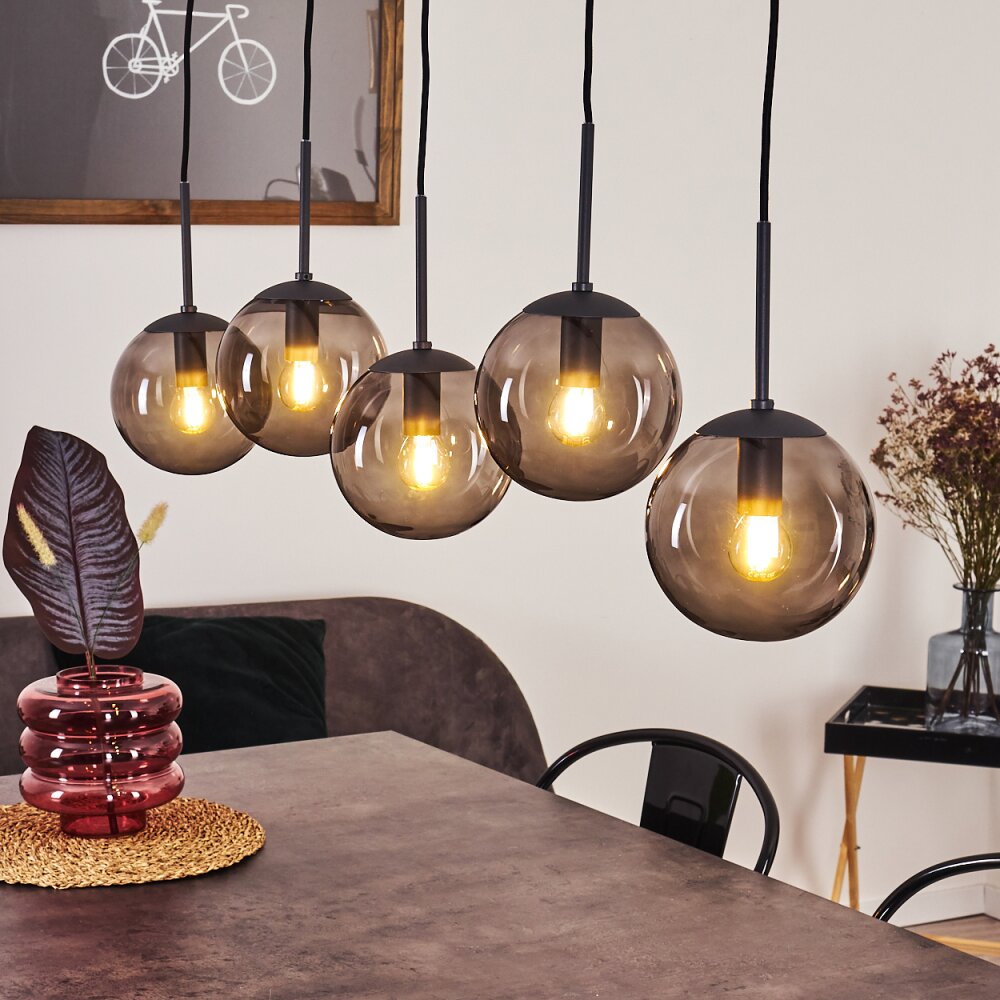 Mesas Hängeleuchte Schwarz, 5-flammig main product photo