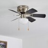 Trillo Deckenventilator Grau, Nickel-Matt, Weiß, 1-flammig