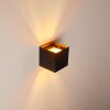 Badajoz Wandleuchte Kupferfarben, Schwarz, 1-flammig