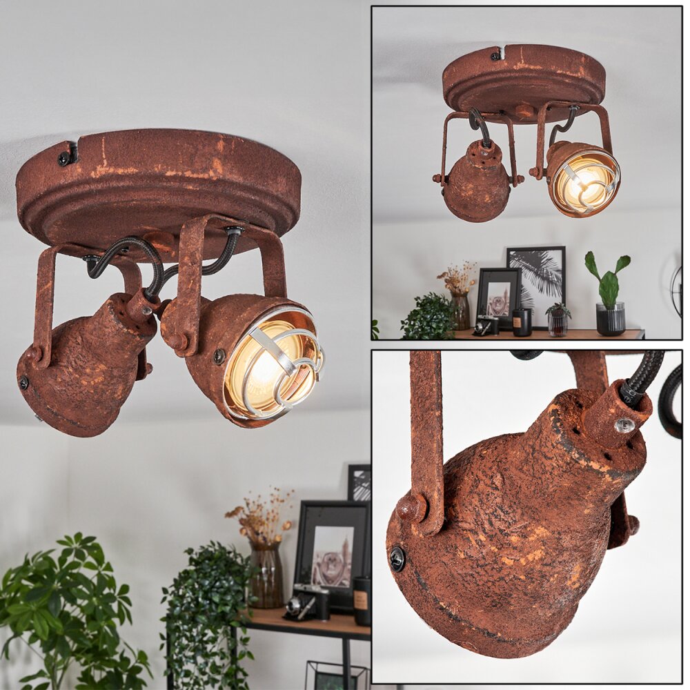 Drobak Deckenleuchte Rostfarben, 2-flammig main product photo