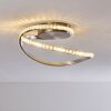 Saginaw Deckenleuchte LED Nickel-Matt, 1-flammig, Fernbedienung, Farbwechsler
