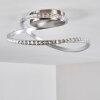 Saginaw Deckenleuchte LED Nickel-Matt, 1-flammig, Fernbedienung, Farbwechsler