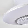 Nagoya Deckenventilator LED Weiß, 1-flammig, Fernbedienung