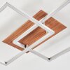 Torres Deckenleuchte LED Nickel-Matt, 2-flammig, Fernbedienung