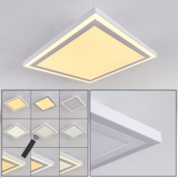 Salamo LED Panel Weiß, 2-flammig, Fernbedienung