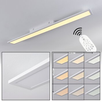 Nexo  LED Panel Weiß, 1-flammig, Fernbedienung