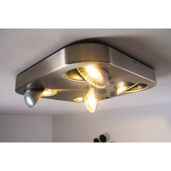 Granada Deckenleuchte LED Nickel-Matt, 4-flammig