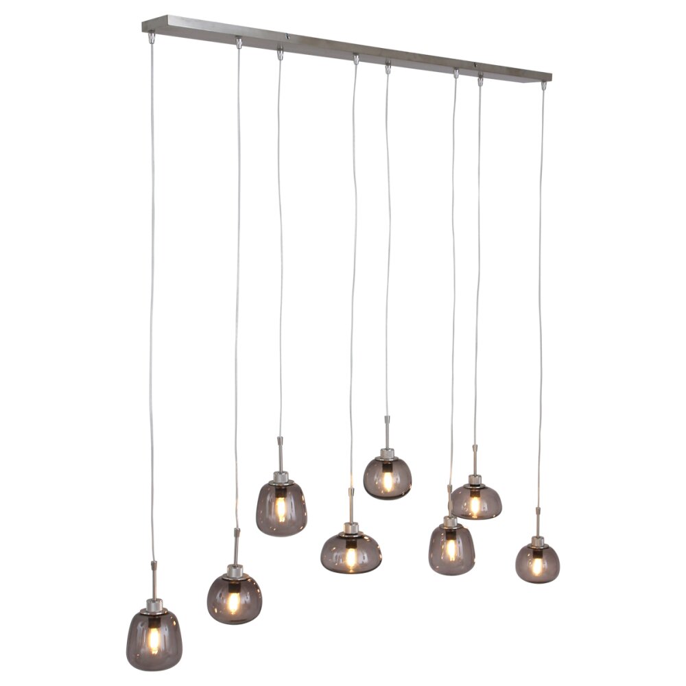 Steinhauer Bollique Hängeleuchte Edelstahl, 8-flammig main product photo